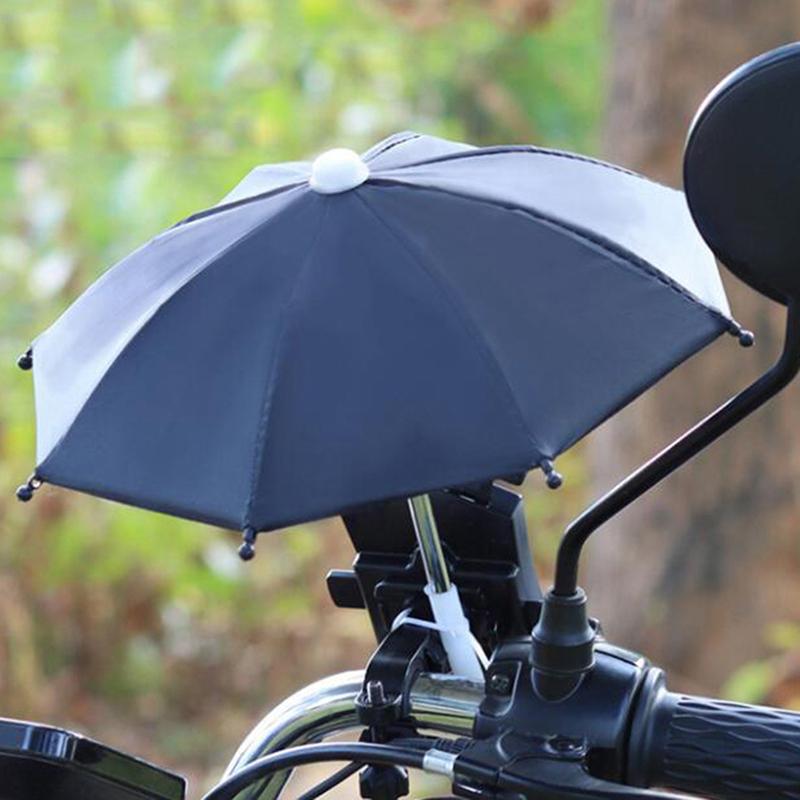 Bicycle Motorcycle Mount Holders Mobile Phone Sunshade Umbrella Decor