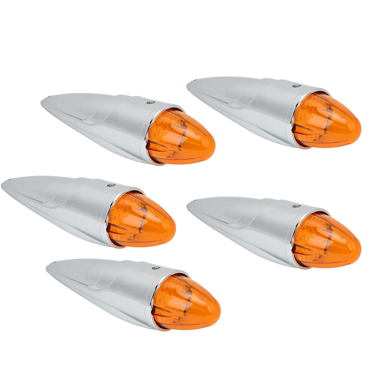 

5 комплектов 12 В 17 светодиодных ламп на крышу автомобиля, водонепроницаемый янтарный плафон для кабины грузовика, прицепа, лодки, корабля, автобуса