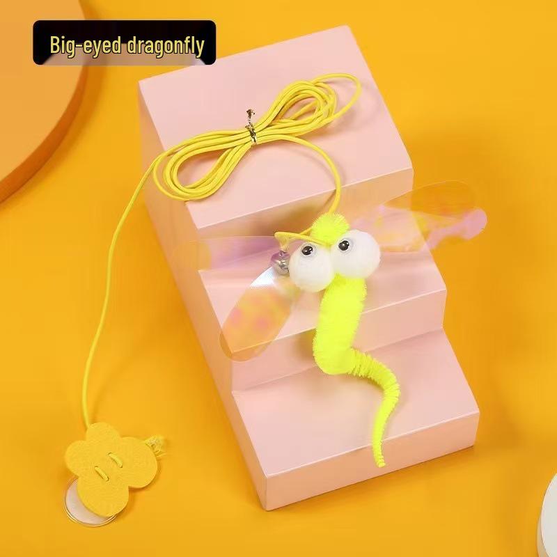 Door-Hanging Cat Toy: Feather, Bell & Mouse for Self-Entertainment & Boredom Relief