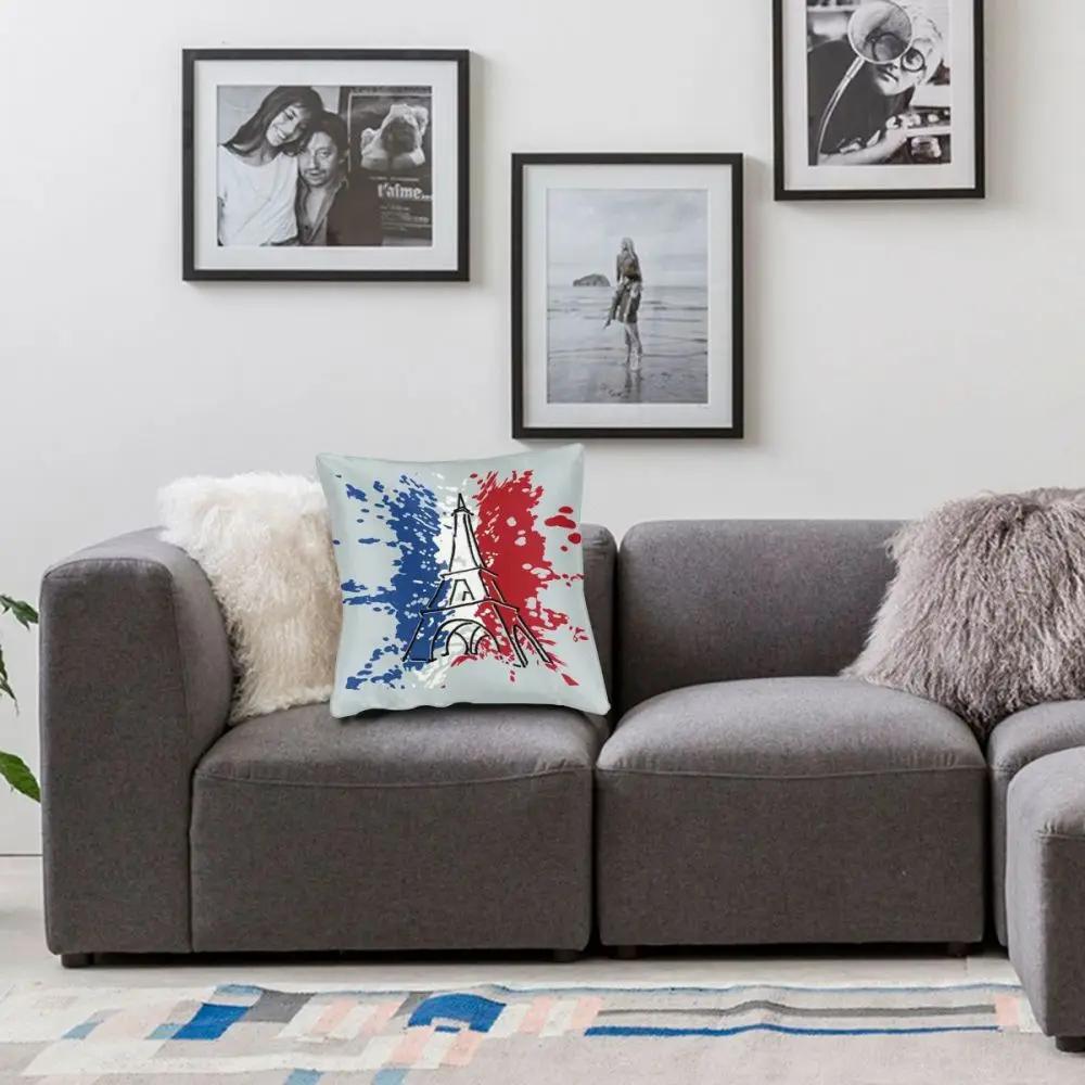 Artistic French Flag Throw Pillow Cover Throw Pillow France Awesome Cushion Covers