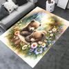 Bear Theme Chair Mat Office Carpet Oversized Rug for Home Decor, Sofa Carpet, Desk Mat, Gift Idea for Office and Living Room