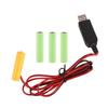 6V LR6 AA Dummy Battery AA Battery Eliminators Cable with Switches Replace 4Pcs 1.5V AA Batteries for LED Electronic