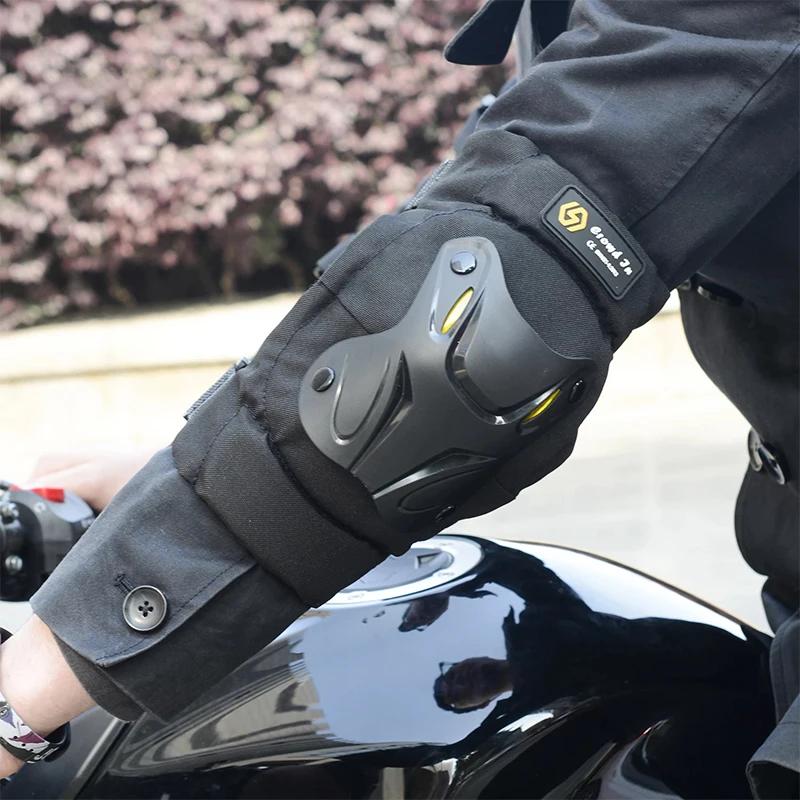 Motorcycle Protective Kneepad and Elbow Pads Adjustable Motocross Outdoor Tactical Sport Racing Guards Comfort Shock Anti-fall