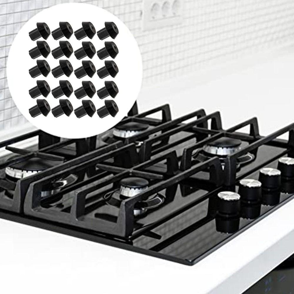 8/20 Piezas Pies de Rejilla de Quemador Resistentes al Calor Almohadillas de Goma para Rejilla de Cocina Piezas de Repuesto para Cocina