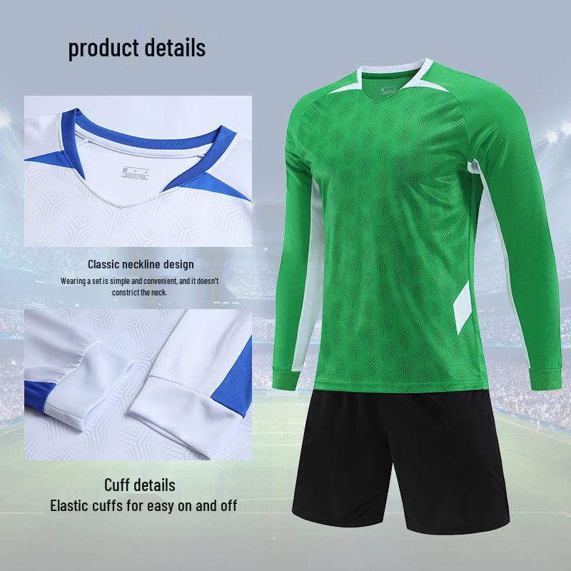 Kelme Long Sleeve Football Training Suit - Round Neck, Breathable, Spring/Autumn.