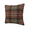 Populární zelený tartanový kostkovaný povlak na polštář 40x40cm Dekor Domov Severské polštáře na pohovku Čtvercový povlak na polštář