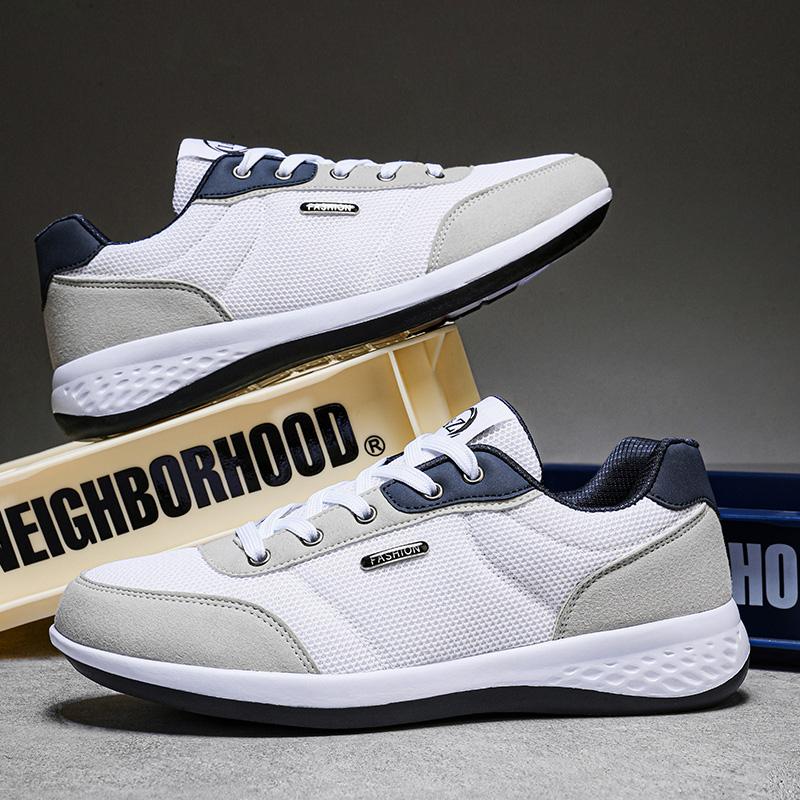 Yrzl Herren Atmungsaktive Sneaker Leichtgewichtige Bequeme Herren Laufschuhe Rutschfest Langlebig Weich Lässige Outdoor-Sportschuhe