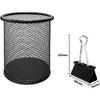 DSTELIN Large Binder Clips 1.6-Inch (24 Pack), Big Paper Clamps Clips for Office Supplies, 1.6-Inch/41mm Width, 0.7-Inch/18mm Capacity, Black