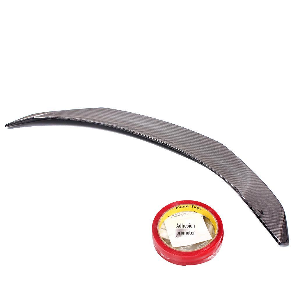 Tesla Model 3 V-Style Carbon Fiber Rear Wing Spoiler: No Drilling Needed