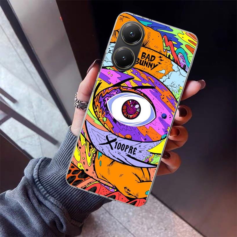 Bad Bunny X100pre Phone Case For Xiaomi Poco X7 X6 X5 Pro F7 Ultra Redmi 15C 15 13 13C 12 12C 10 10A 10C 9 9A 9C 9T Shell Poco X
