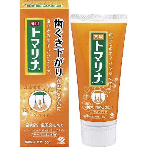 Bulk Purchase: Tomarina Medicated Toothpaste for Receding Gums, Herbal Mint Scent, 90g X 2 Packs