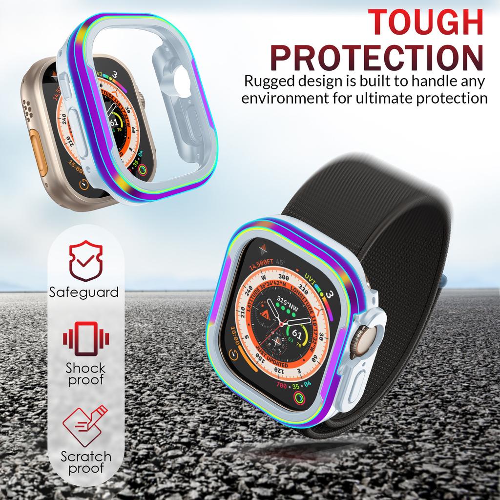 Metal Case For Apple Watch Ultra 3 49mm Accessories Protector TPU Bumper Tempered for iWatch Series11 10 9 8 7 6 Se 46mm 45mm 41mm 44mm 40mm Cover
