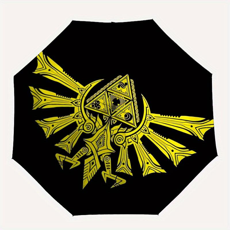 

1pc Hyrule Crest Design Automatic Open/Close Umbrella - Compact Travel Umbrella, Perfect Gift for Friends -Intricate Design Umbrella yy250811083