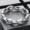 FengShui Wealth And Luck Man Bracelet Cool Crab Claw Style Chain Bracelets for Men Stainless Steel Geomancy Jewelry Accessories