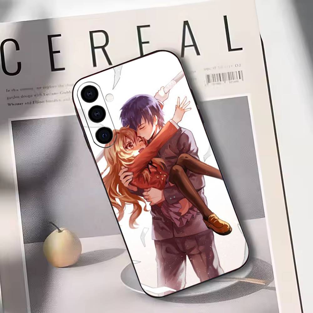 

Anime Toradora Mobile Cell Phone Case Black Silicone Soft For Samsung Galaxy A73,A72,A71,A70,A53,A52,A51 Samsung a70