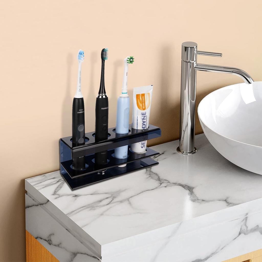 Linkidea Shower Electric Toothbrush Acrylic Countertop Organizer for Electric Toothbrushes and Compatible with iO Series and Philips Sonicare 7AM2M