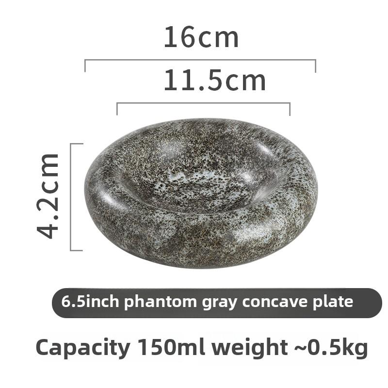 Molecular Gastronomy Tableware Appetizer Plate Sashimi Plate Creative Restaurant Circular Insulation Ceramic Dessert Plates