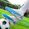 Chuteiras de Futebol Profissionais Unissex com Cravos Cravos Longos Botas de Futebol de Tornozelo Chuteiras de Futebol para Grama ao Ar Livre Tamanho UE 33-46 Sapatos de Futsal