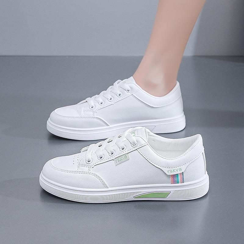 2025 Spring New White Shoes Women's Korean Versatile Student Flat Shoes Women's Casual Sports Shoes Women's Shoes