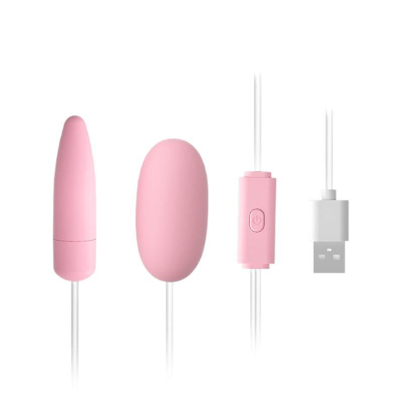 Comele Flirting Egg: USB Double Vibrator with Sucking and Licking Tongue, Variable Frequency for Adult Pleasure