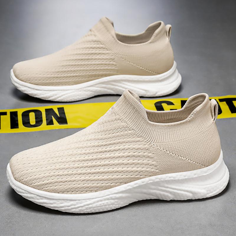 Fashion Shoes for Men Summer Fashion Platform Mesh Breathable Comfortable Slip on Casual Sneakers Plus Size 39-44 Running Sport Shoes