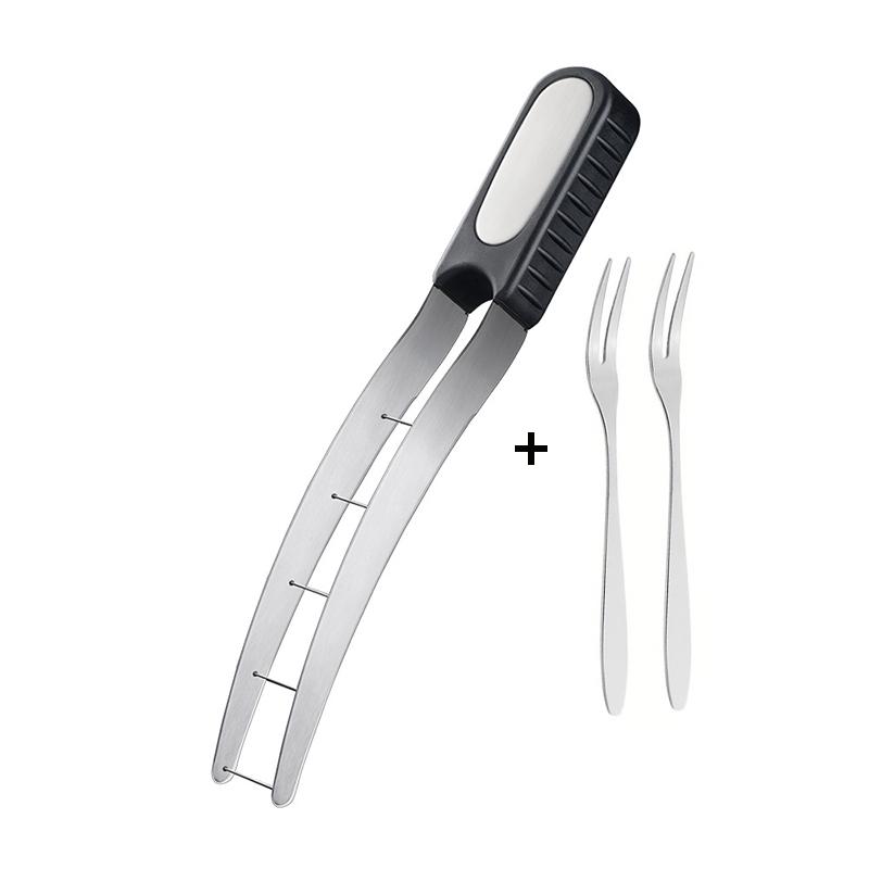 304 Stainless Steel Watermelon Cube Cutter Portable Watermelon Slicer Safe Watermelon Fruit Knives Kitchen Fruit Cutting Fork