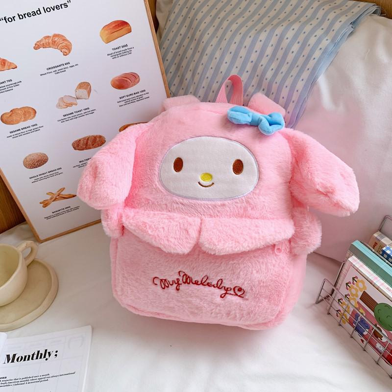 Korean Style Cute Plush Large Capacity Cartoon Backpack for Children