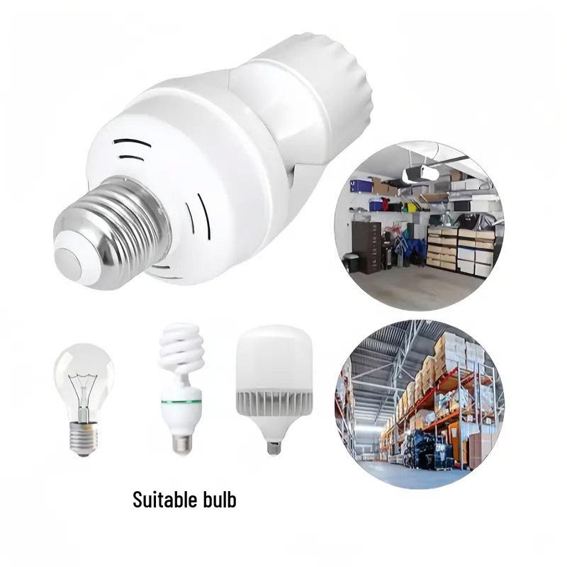 Adjustable Smart Delay Infrared LED Lamp Holder for Stairway and Corridor (E27 Screw Type, Human Body Induction, Radar Sensor).