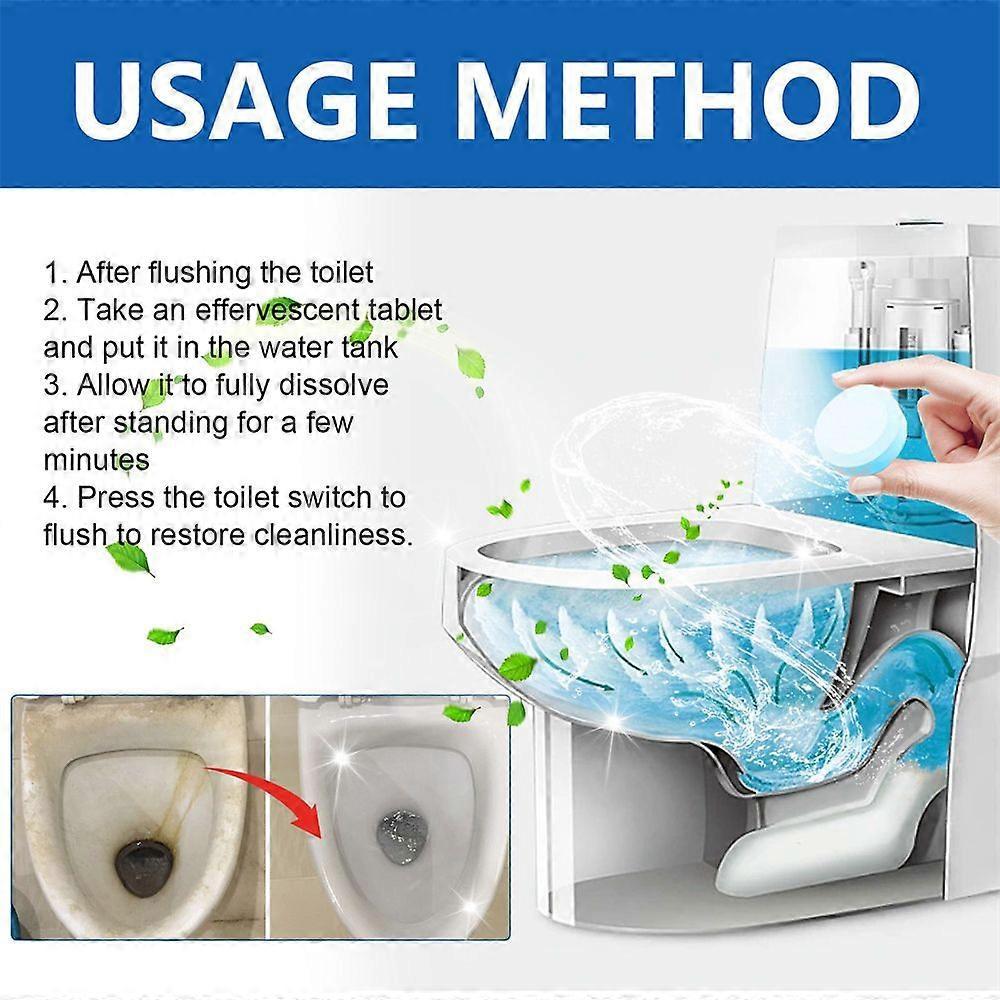 3boxes Toilet Decontamination Effervescent Tablets To Remove Scale And Urine Stains Toilet Cleaner Deodorant Strong