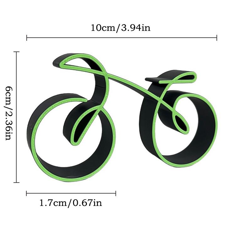 Mini Bicycle Desktop Decoration 3D Minimalist Bike Model Ornament Cycling Sculpture Bookshelf Decor Home Office Decor Gift