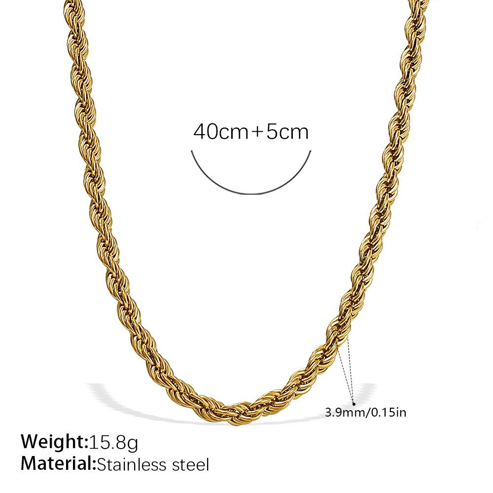 European and American Necklaces, Fashionable Jewelry, 18K Gold-plated Necklaces, Various Chains 2026 45CM