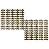 100 Pcs Spring Hinge Sturdy Iron Self Closing Spring Loaded Hinge for Glasses Case Jewelry Box