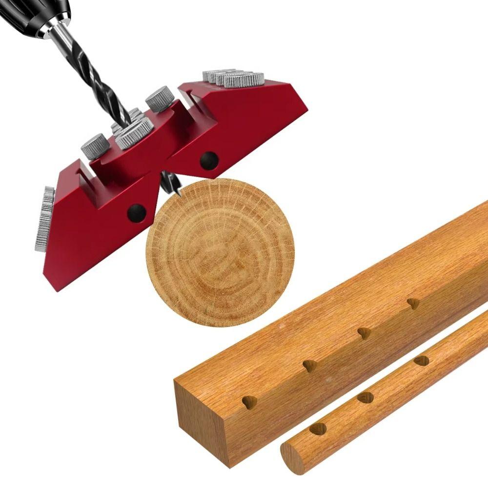 Adjustable Drill Hole Guide Jig 30/45/90 Degree Woodworking Hole Drill  Stairs Handrail
