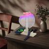 Innovative Lamp Spiral Tree Shape Table Lamp with Colorful Lights and Wireless Phone Watch Charging Pad Bedside Lamp Home Decor