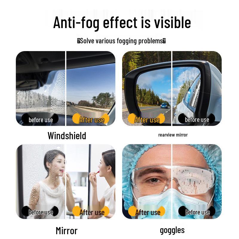 Long-lasting Anti-fog Windshield & Window Defogger Spray for Car Interior