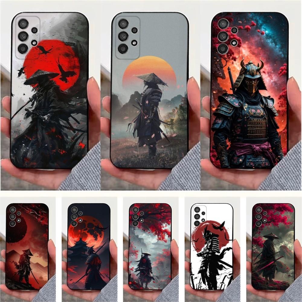 Samurai Art Bushido Phone Case For Samsung S25,S24,S23,S22,S20,S21,S10,Ultra,Plus,Lite,FE,Soft Silicone Black Cover