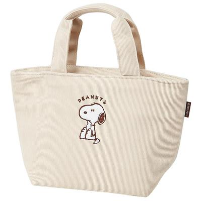 Skater Corduroy Insulated Lunch 30cm X 12cm X Snoopy Bag, 18cm, KCOB2-A