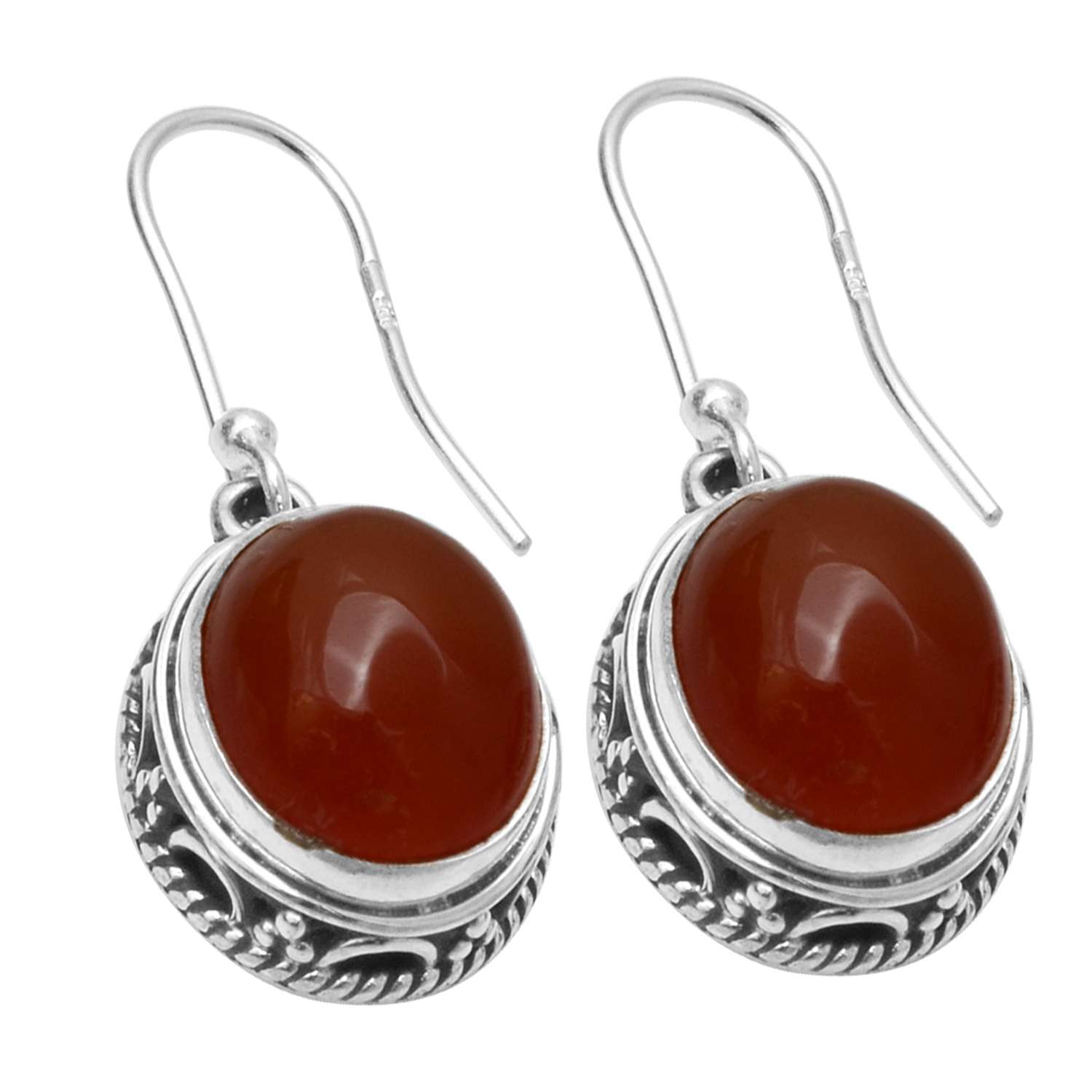 

Серьги с сердоликом, твердые серьги из стерлингового серебра 925 пробы, серьги ручной работы, ювелирные изделия, подарок для женщин и девочек, E-2268