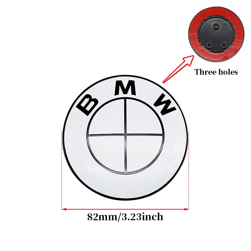 7Pcs Car Front Hood Emblem Wheel Hub Caps All White Logo For BMW M Logo G30 G31 G38 G11 G12 G20 G28 F10 F48 F49 G01 F20 F21 F22