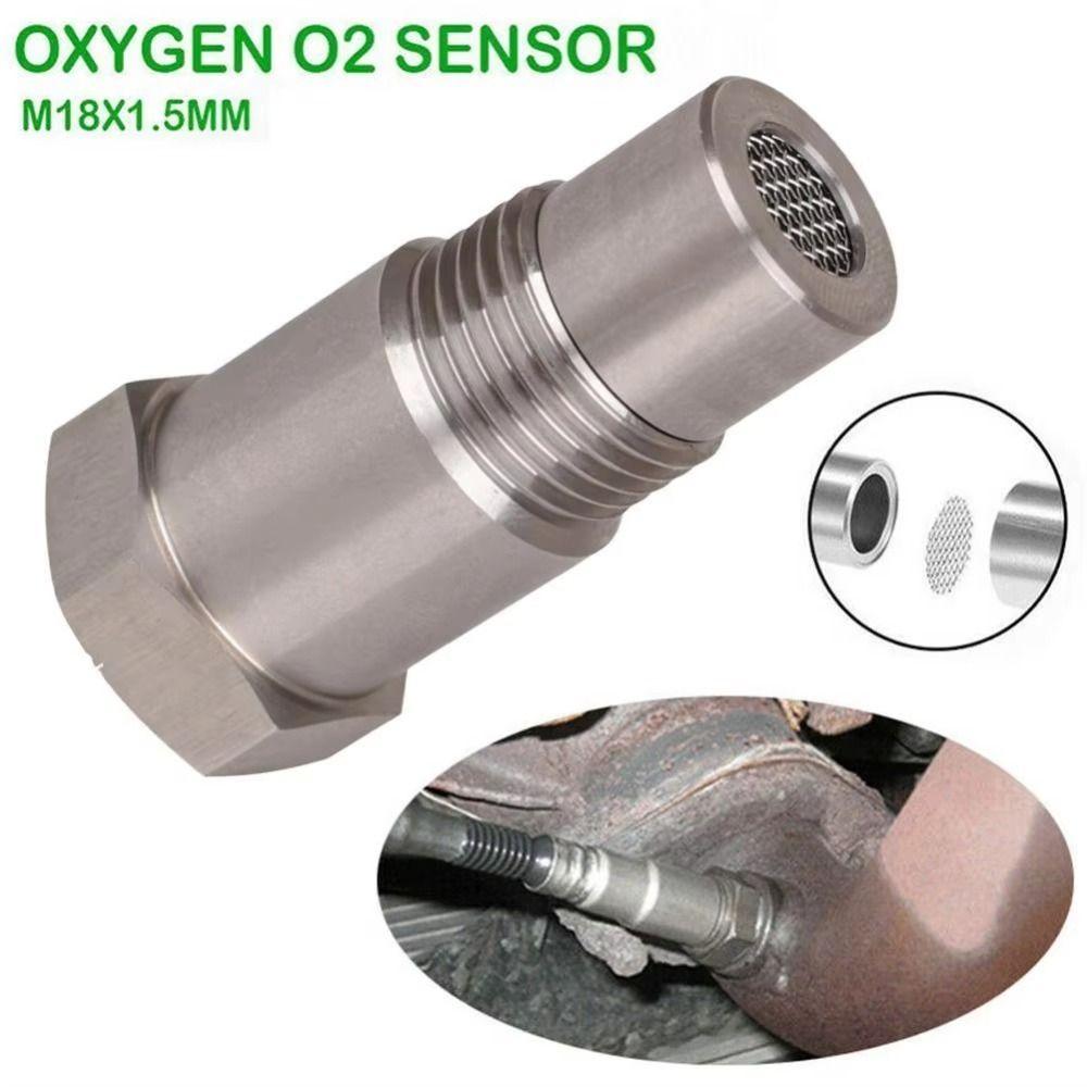 Stainless Steel Car CEL Eliminator Adapter M18 x 1.5 Universal Extender Spacer  Catalytic Converter