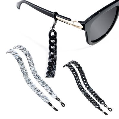 Lebendigkeit Acryl Brillenkette Brillenhalterband für aktive Lebensstile Stilvoller Brillenhalter Brillenaccessoire