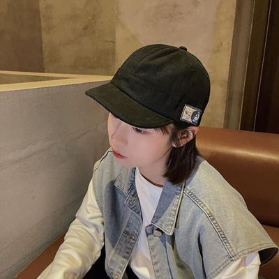 Japanese Style Short Brim Baseball Cap Cotton Peaked Cap Hip Hop Sunscreen Sun Hat  Outdoor