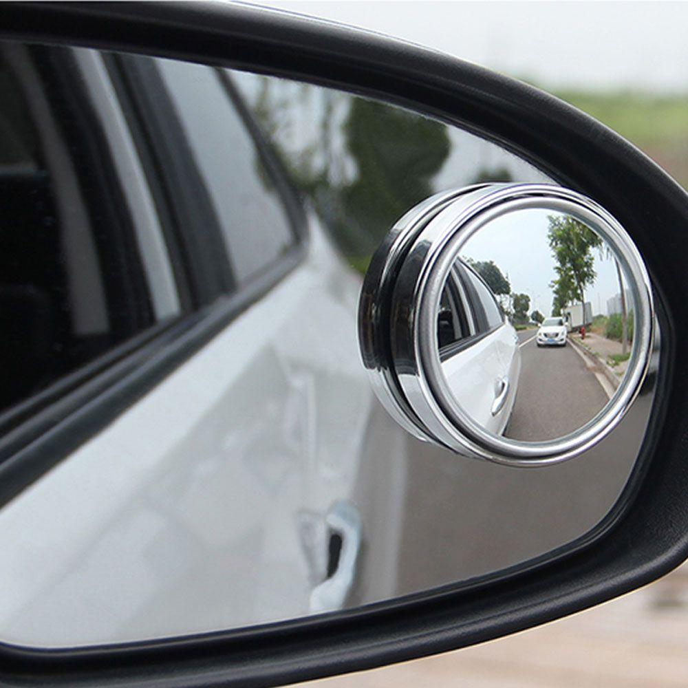 2PCS Small Auto Blindspot Round Mirror RearView Side Mirror
