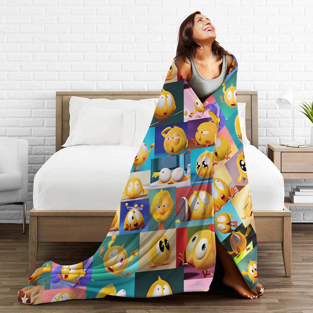 Super Soft Bedding Throws Camping Where‘s Chicky Blanket Flannel Bedspread For Outdoor Print Sofa Bed Cover