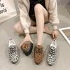 Large size casual Doudou shoes women's autumn new leopard print light Doudou shoes casual single shoes women