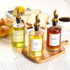 Öl- und Essigspender mit Metallausgießer, beschwertem Ausgießer, Olivenöl-Menge, Glas-Olivenölflasche | 500 ml, 2er-Set