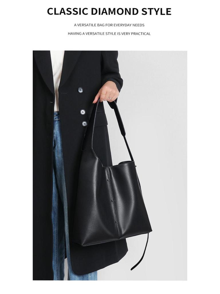 Women's Genuine Leather High-End Large Capacity Tote & Shoulder Bag