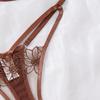 Embroidered Mesh Low-Waist French Lingerie Set