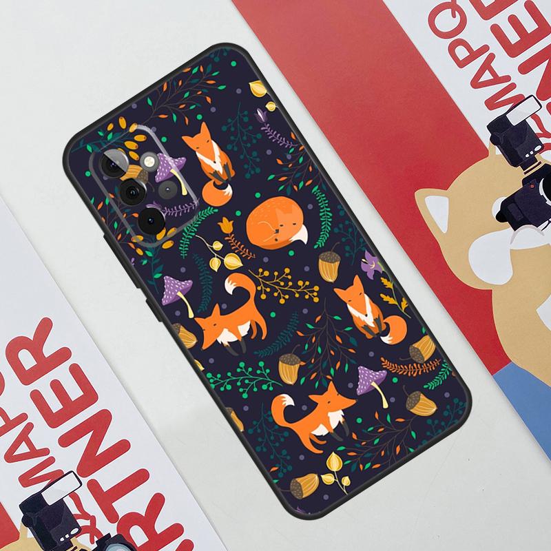 Winter Fox Foxes Case For Samsung Galaxy A53 A16 A26 A36 A56 A55 A35 A15 A52 A32 A12 A33 A13 A14 A34 A54 A17