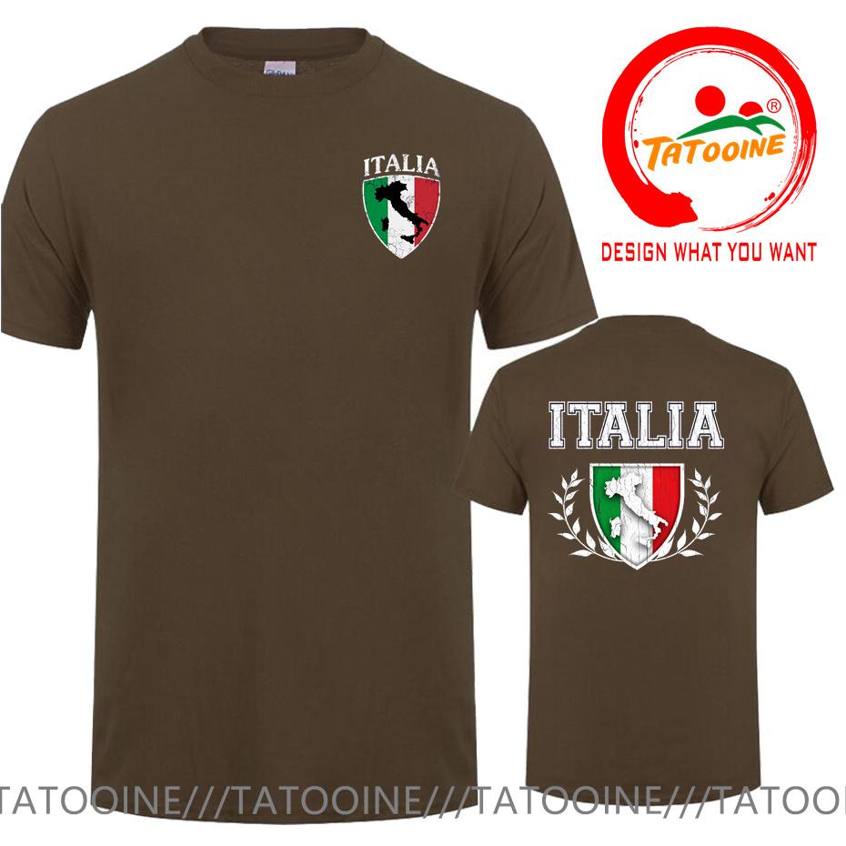 Retro Italia Flag Crest Map T Shirt Vintage Grunge Italian Italy Italiano Tshirt Funny Soccer Footballer Tshirt Harajuku Shirts